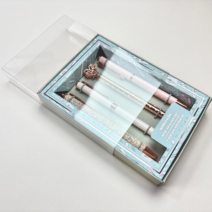 Rose Gold Metal Pen Set