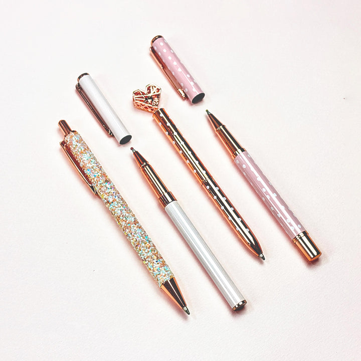 Rose Gold Metal Pen Set