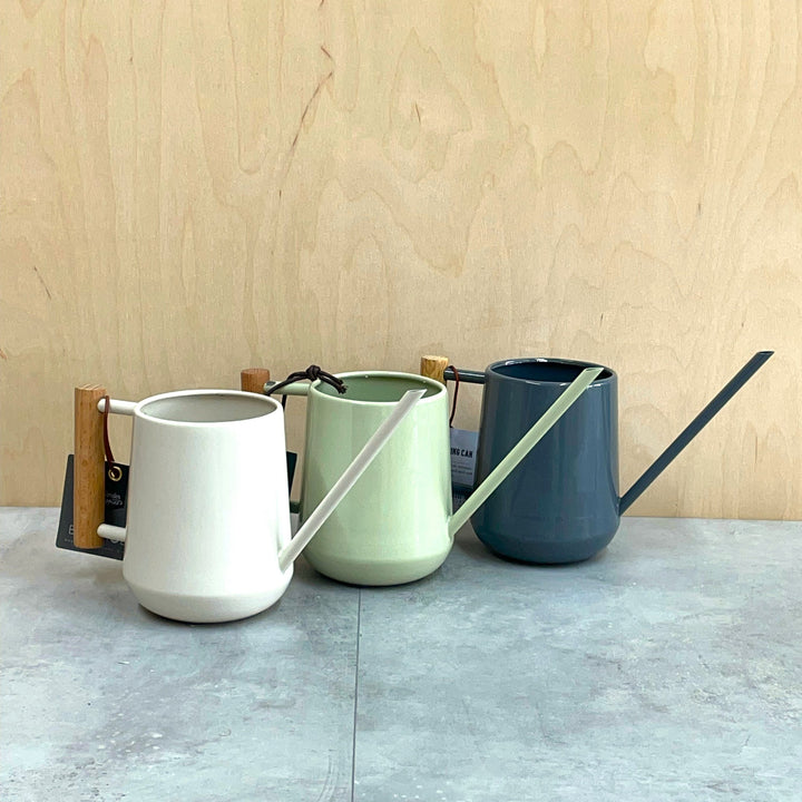Sleek Personalised Wooden Handled Watering Can