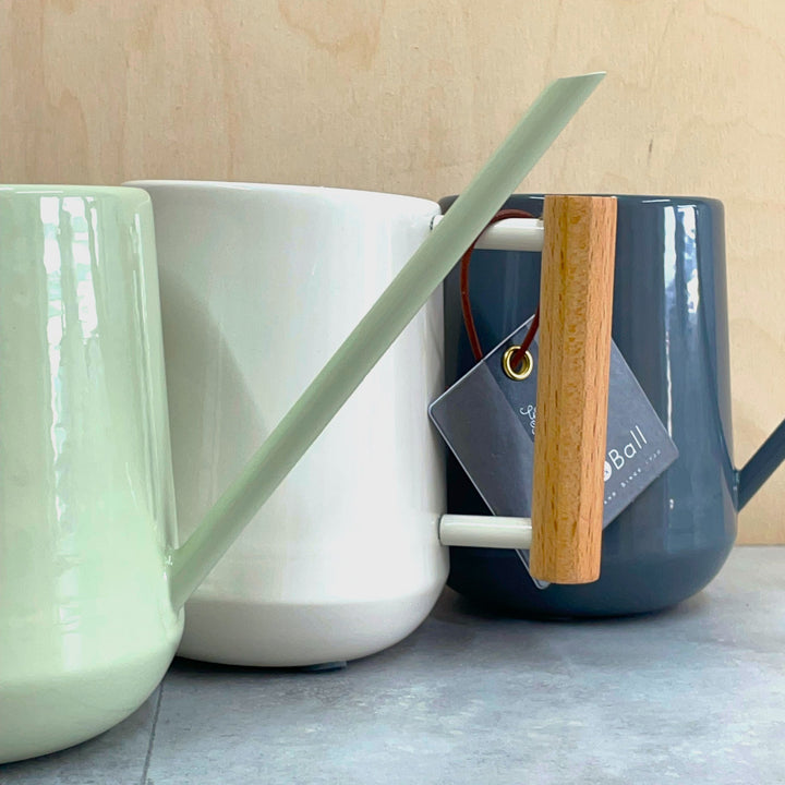 Sleek Personalised Wooden Handled Watering Can