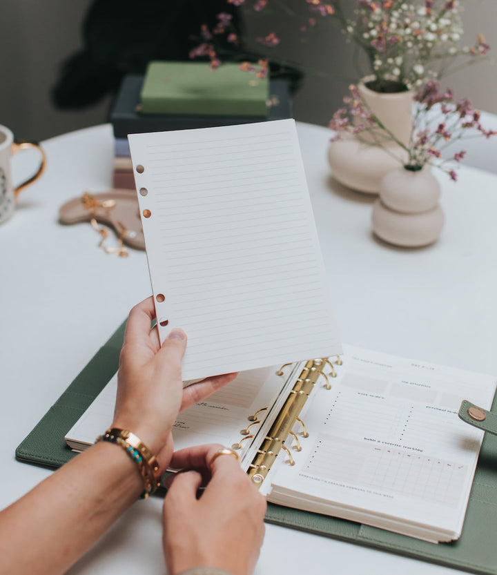 Lined Note Pages Insert Pack