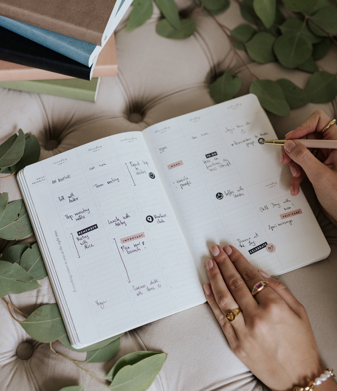 Blush Weekly Planner Stickers