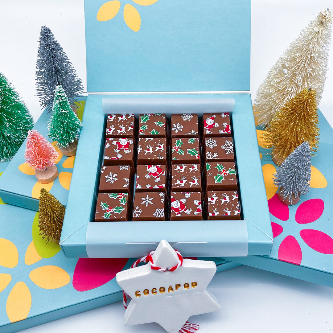 Festive Mosaic Belgian Chocolates Gift Box