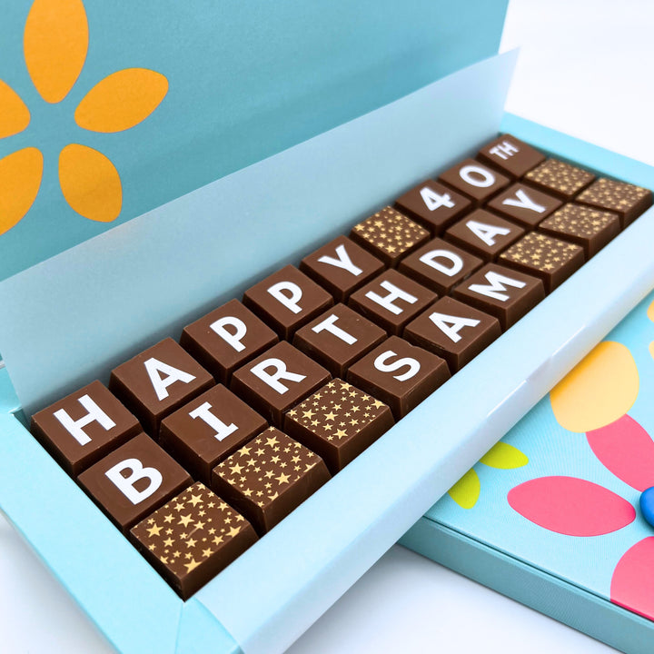 Personalised 40th Birthday Chocolate Box