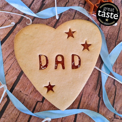 Giant Heart Biscuit For Dad New
