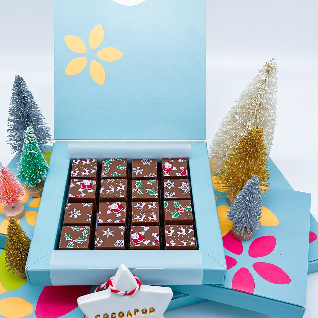 Festive Mosaic Belgian Chocolates Gift Box