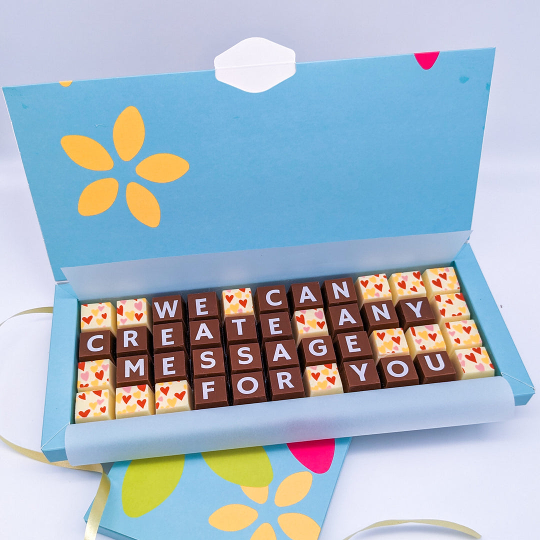 Personalised Belgian Chocolate Message Box