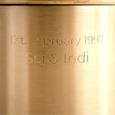 Personalised Engraved Candle