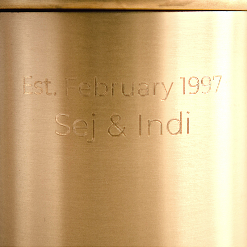 Personalised Engraved Candle