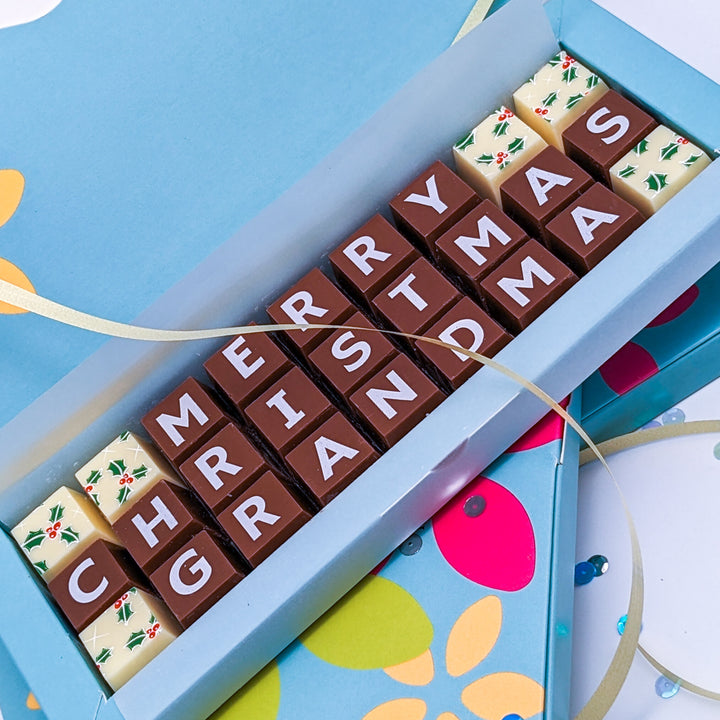 Personalised Christmas Chocolate for Nana or Grandma