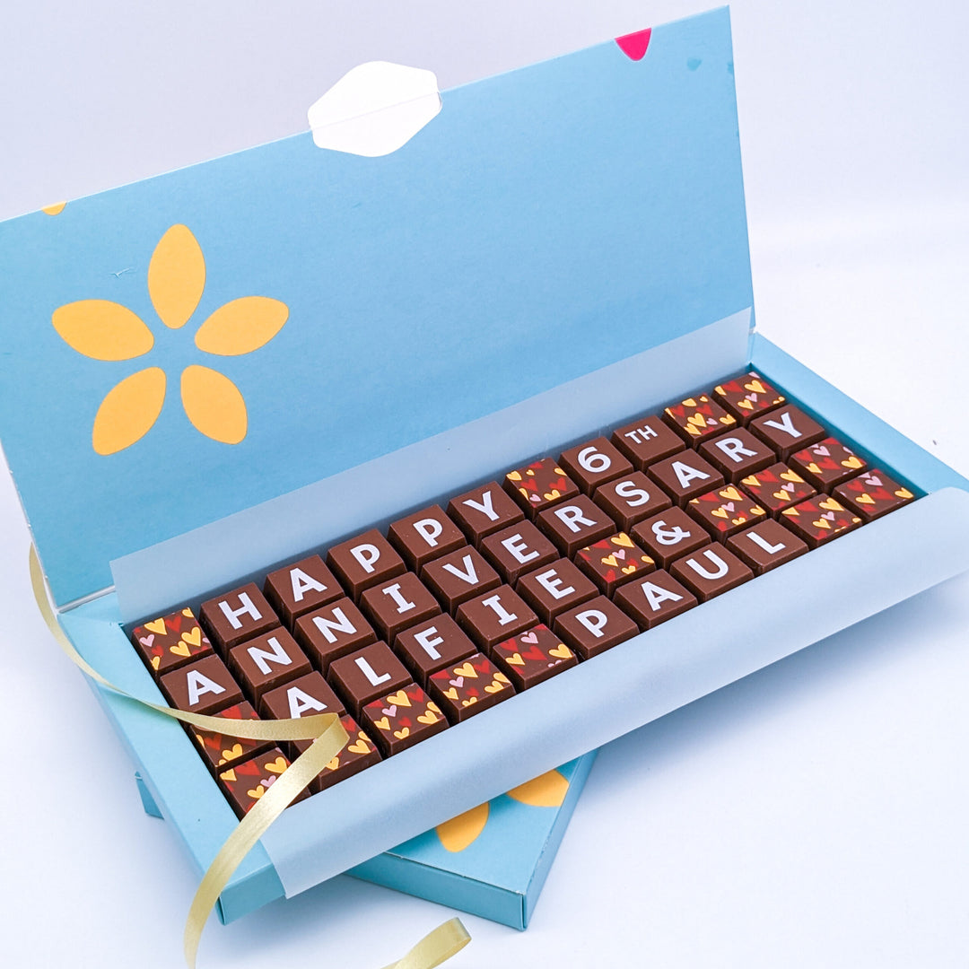Personalised Belgian Chocolate Message Box