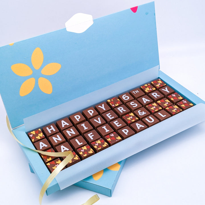 Personalised Belgian Chocolate Message Box