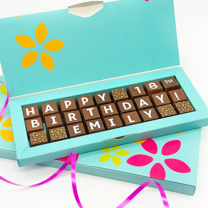 Personalised 18th Birthday Chocolate Selection Box