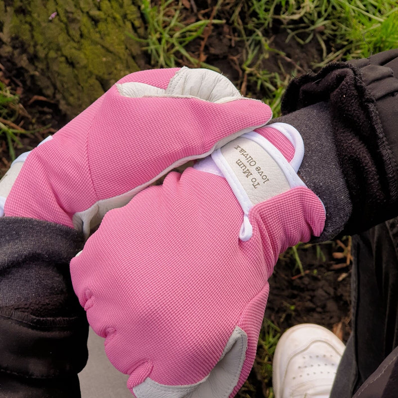 Luxury Personalised Leather Gardening Gloves