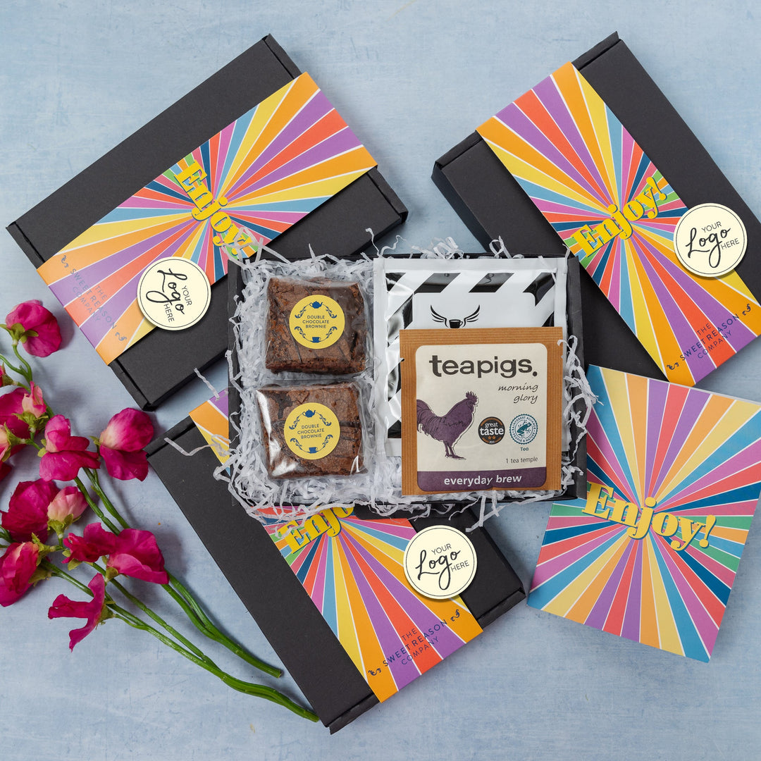 Delightful Enjoy Brownie & Hot Drink Letterbox