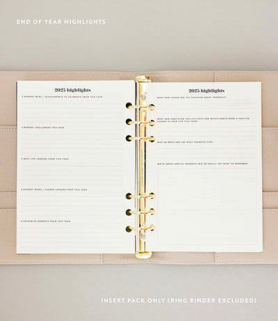 2025 Lifestyle Weekly Planner Insert Pack