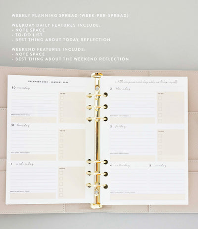 2025 Lifestyle Weekly Planner Set