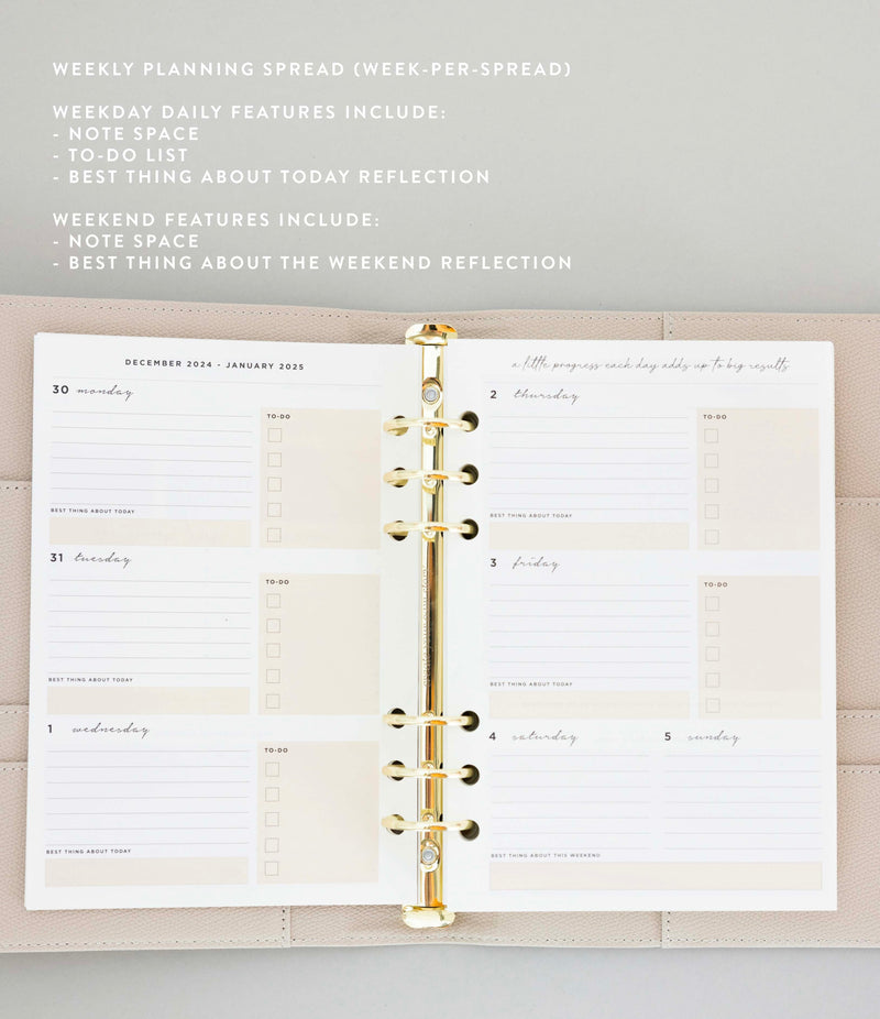 2025 Lifestyle Weekly Planner Set