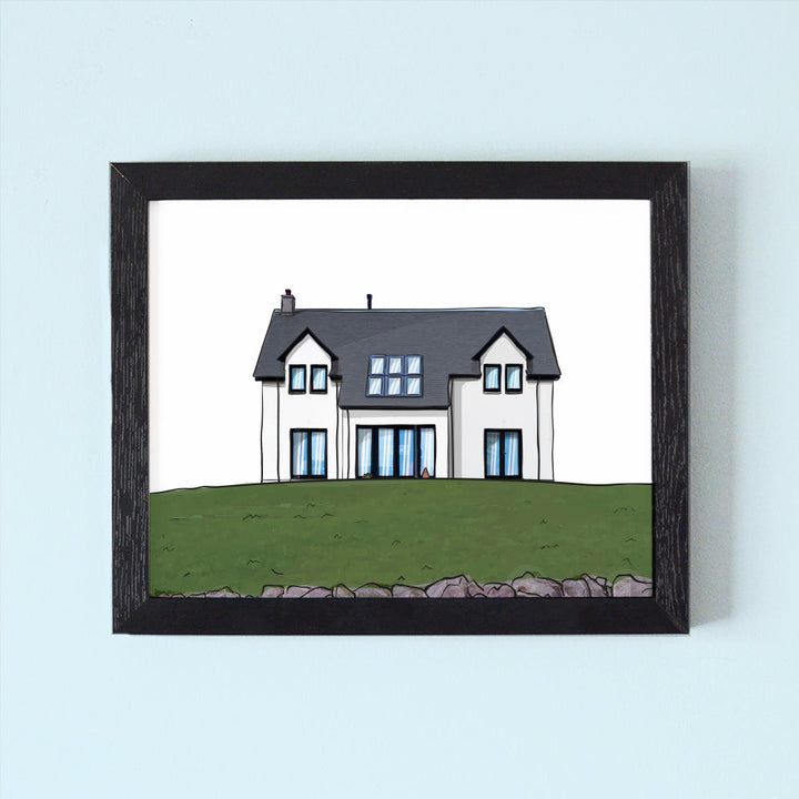 Personalised House Illustration Print