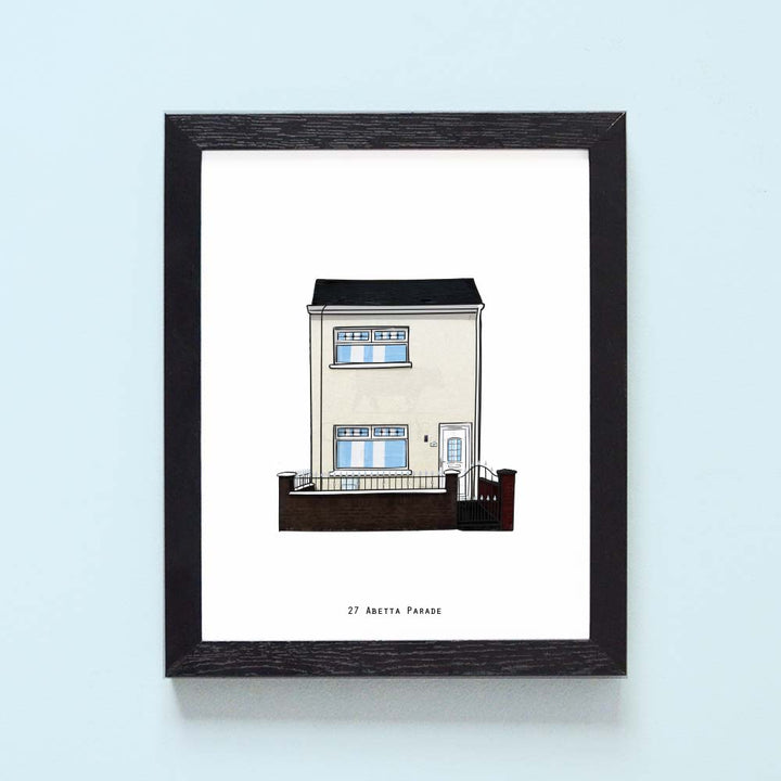 Personalised House Illustration Print