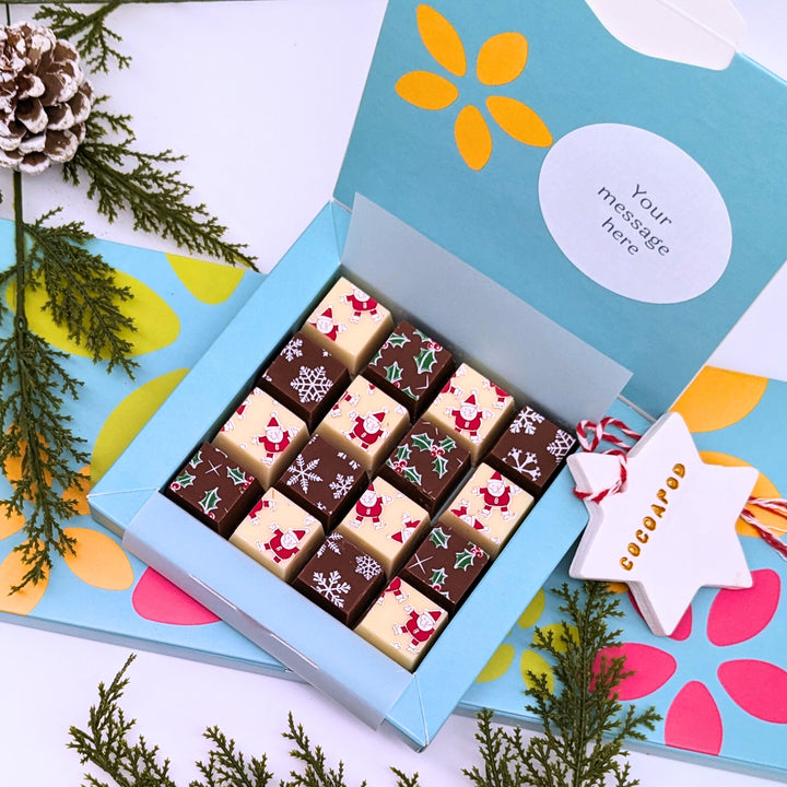 Personalised Christmas Mosaic Chocolates