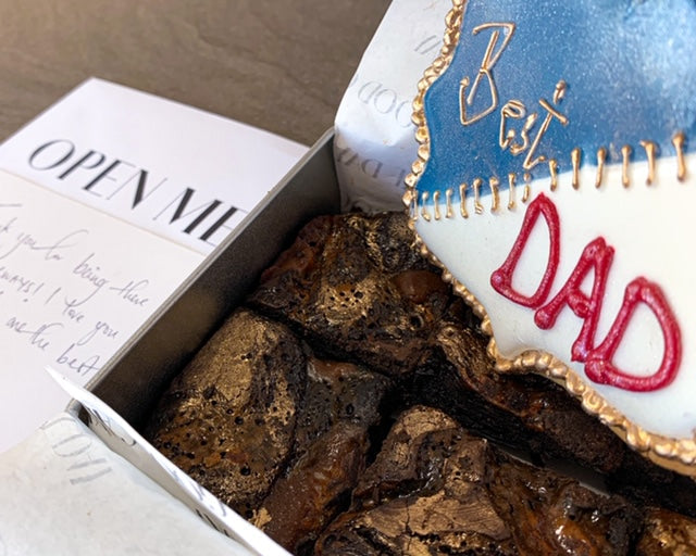 Father's Day Gift Set - Chocolate Brownie Variety Box with jumbo cookie