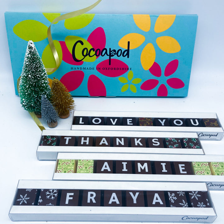 Personalised Belgian Chocolate Christmas Treats