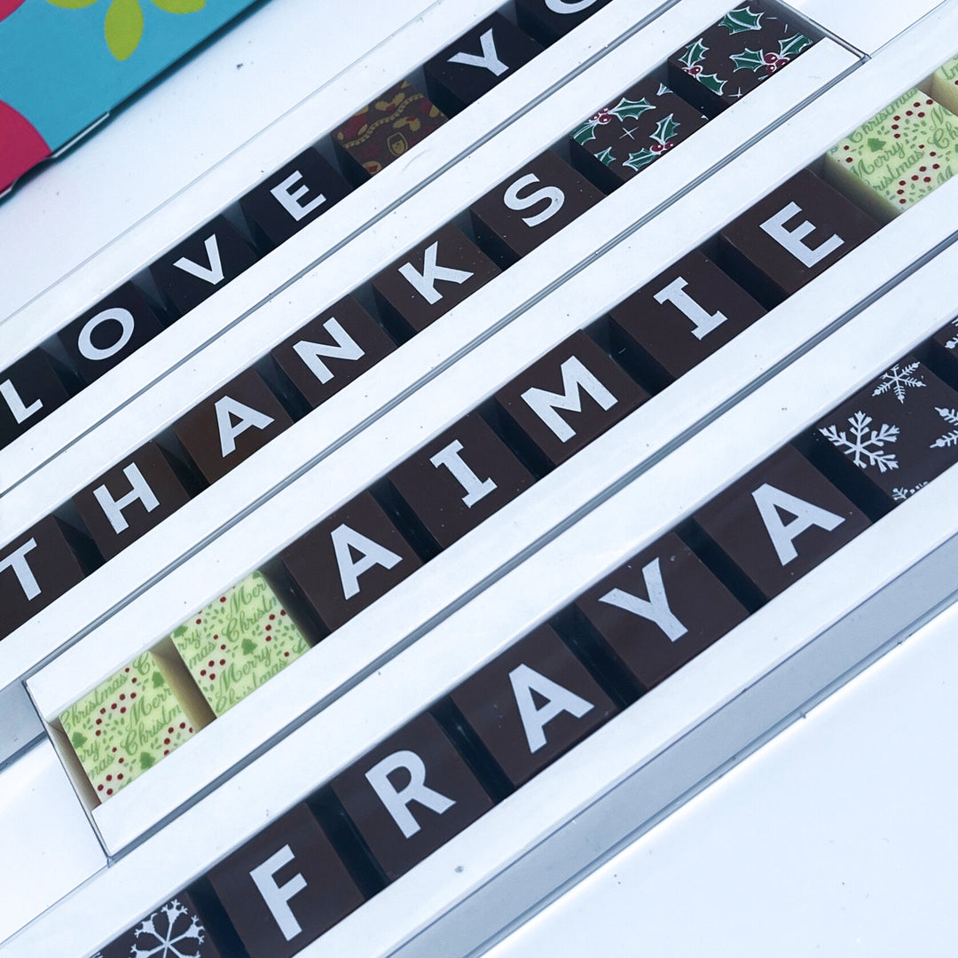 Personalised Belgian Chocolate Christmas Treats