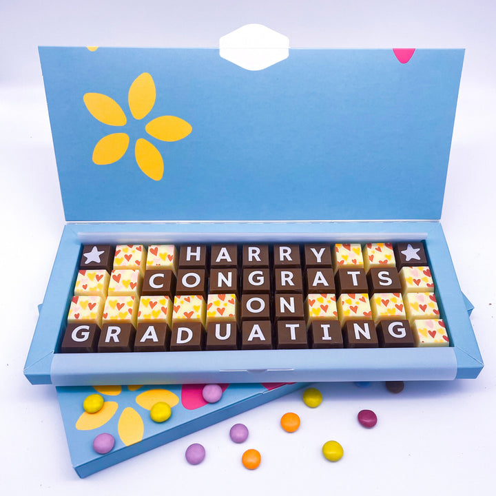 Personalised Graduation Chocolate Message