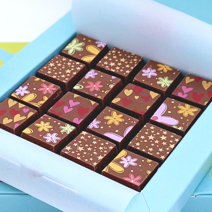 Personalised Chocolate Flower Gift Box