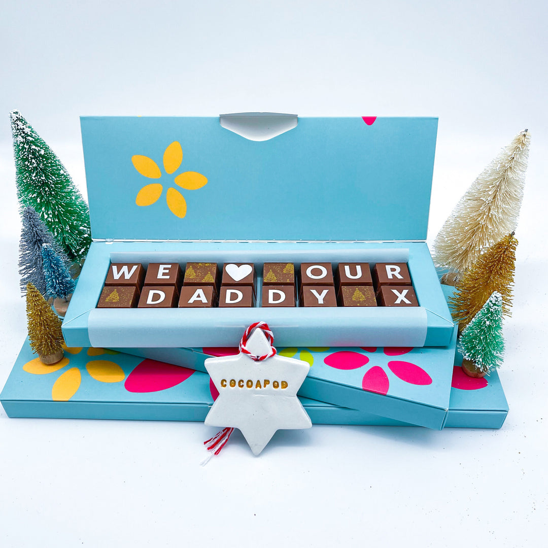 Personalised Christmas Chocolate Box for Dad
