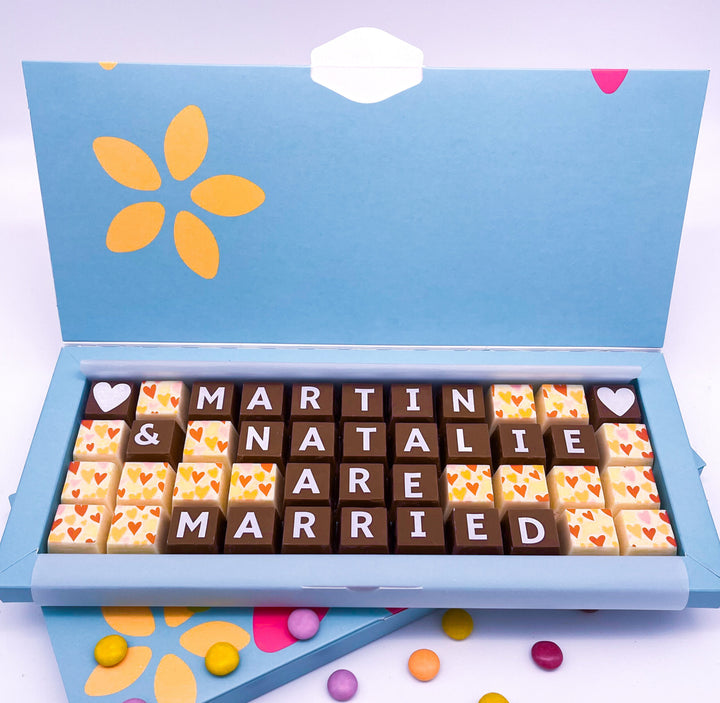 Personalised Wedding Chocolate Gift