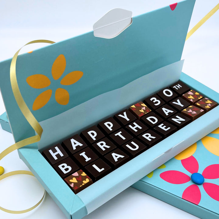 Personalised 30th Birthday Chocolate Gift Box
