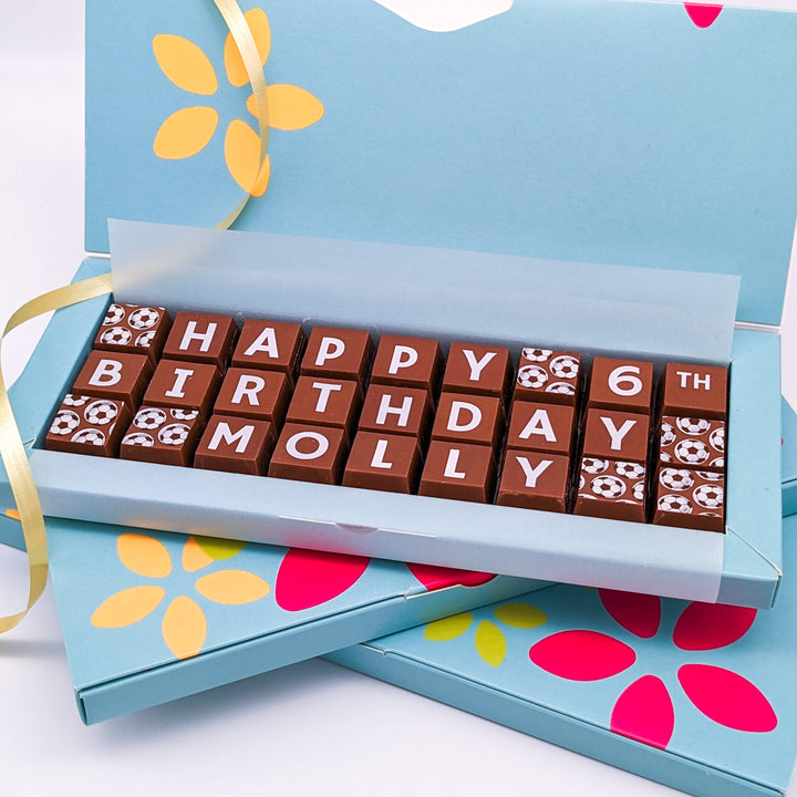 Personalised Birthday Chocolate Blocks for Kids