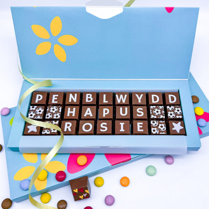 Personalised Welsh Birthday Chocolates