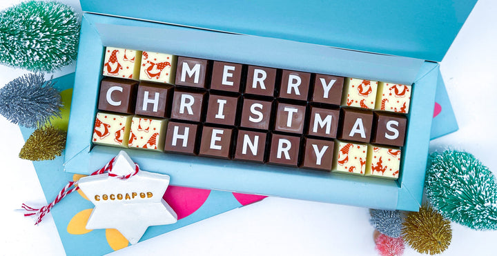Personalised Merry Christmas Chocolates