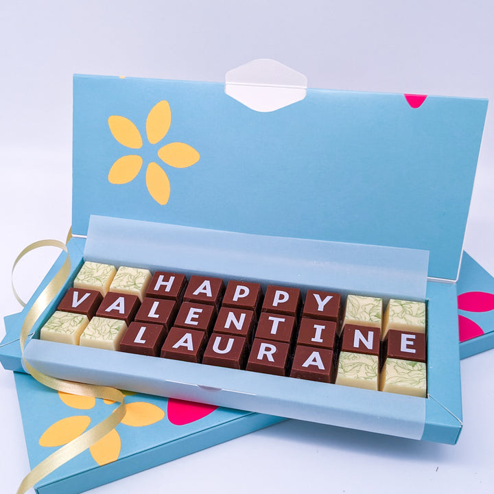Personalised Valentine’s Belgian Chocolates