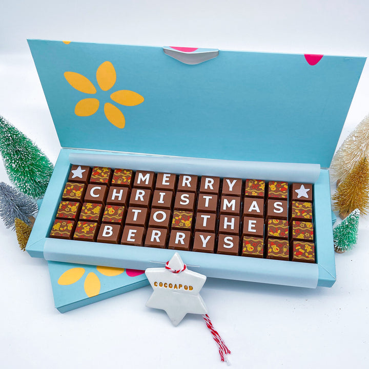 Personalised Christmas Chocolate Gift Box