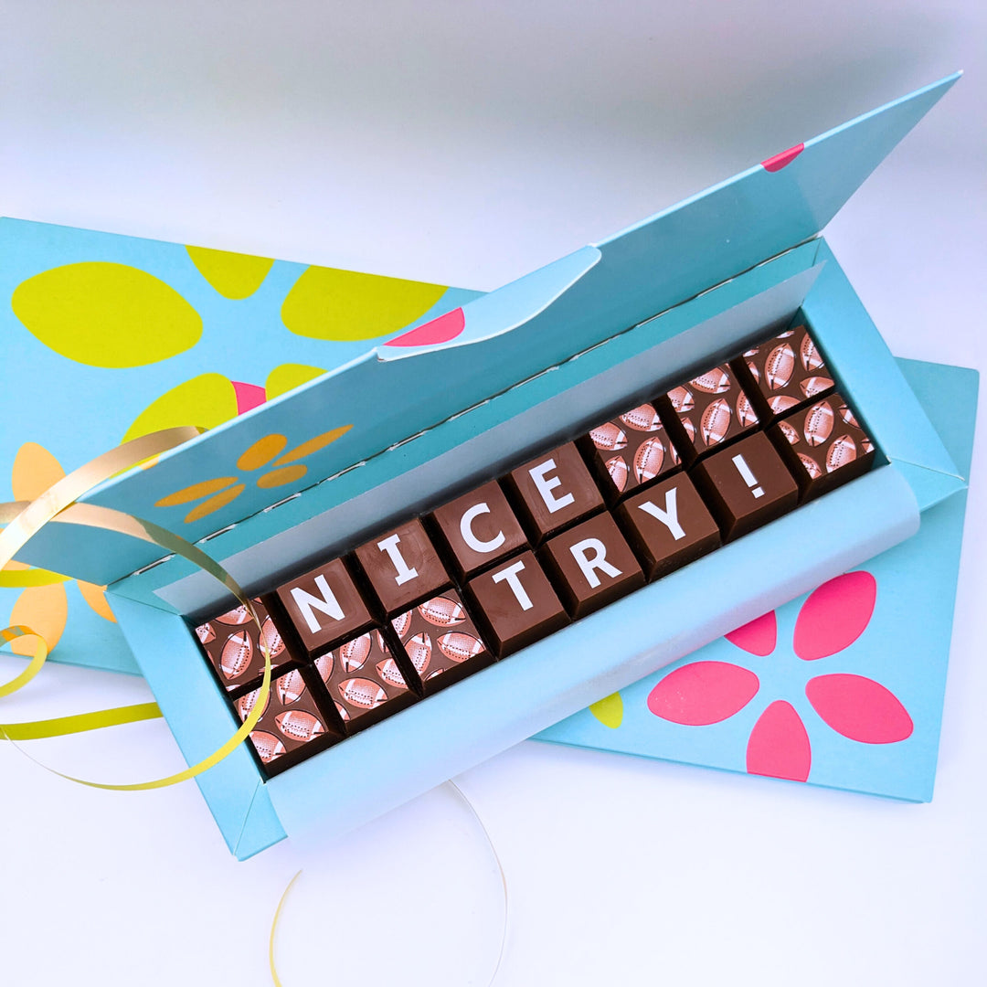 Personalised Rugby Chocolate Gift