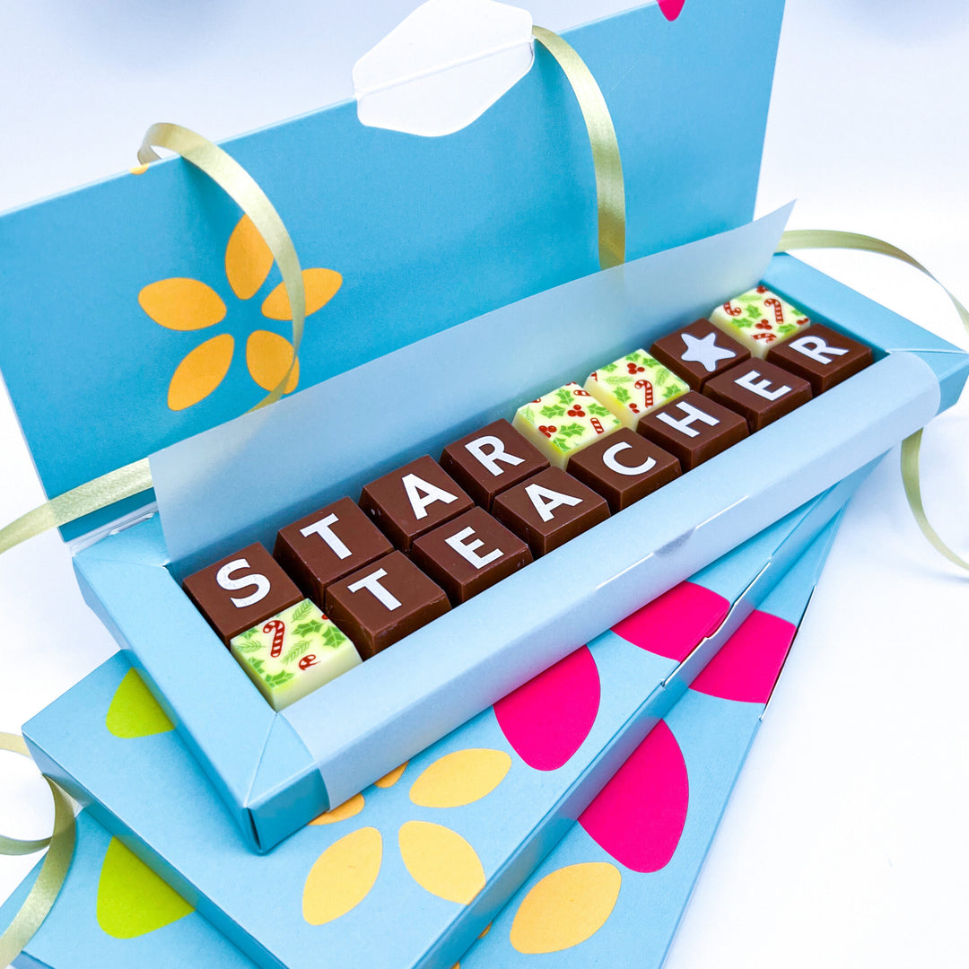 Star Teacher Christmas Chocolate Gift Box