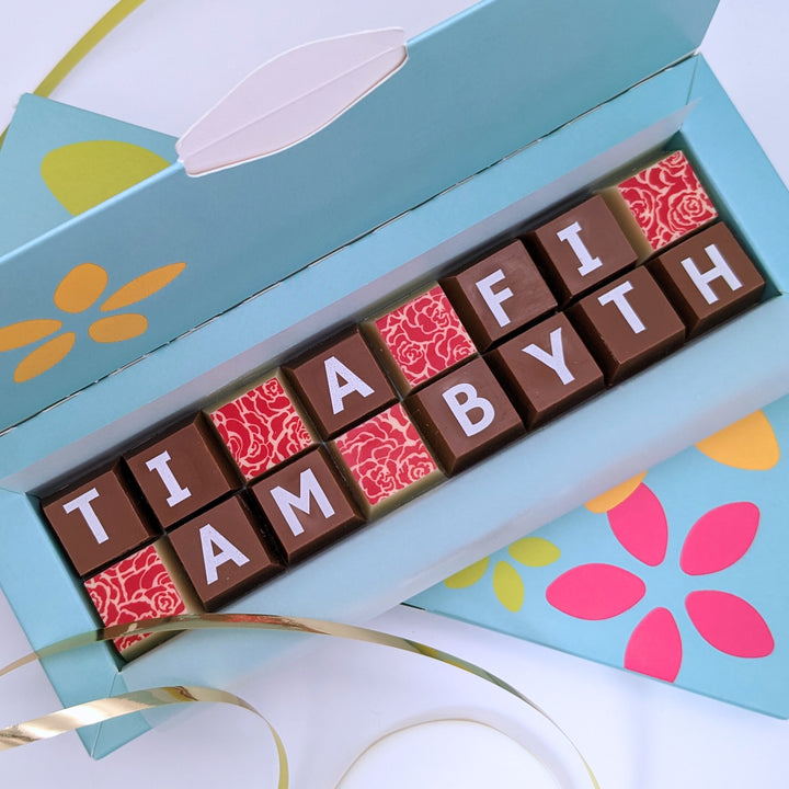 Personalised Welsh Chocolate Bar