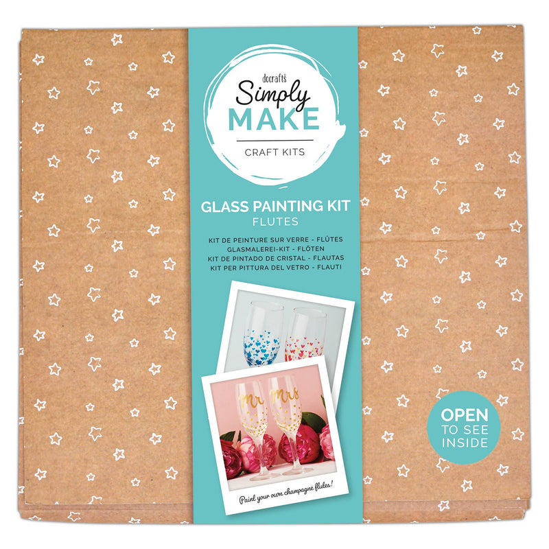 Simply Make Glass Painting Kit (2pk) Flutes