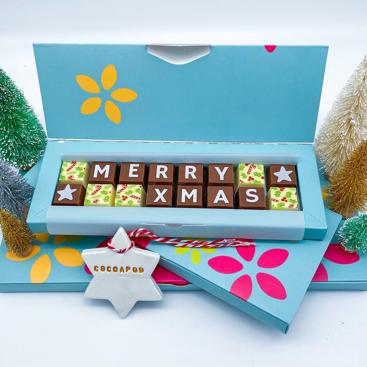 Festive Merry Xmas Belgian Chocolates