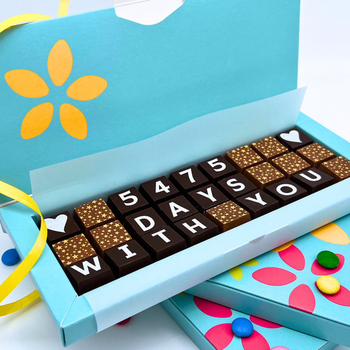 Personalised Anniversary Chocolates