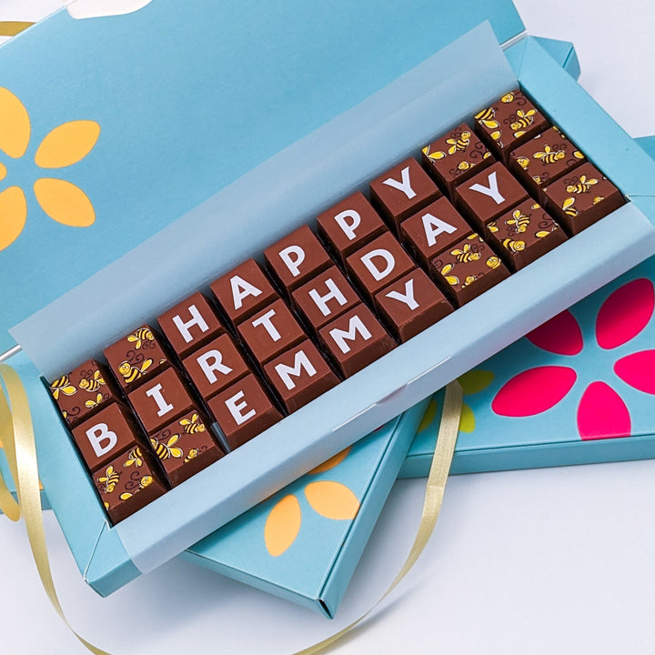 Personalised Birthday Chocolate Blocks for Kids