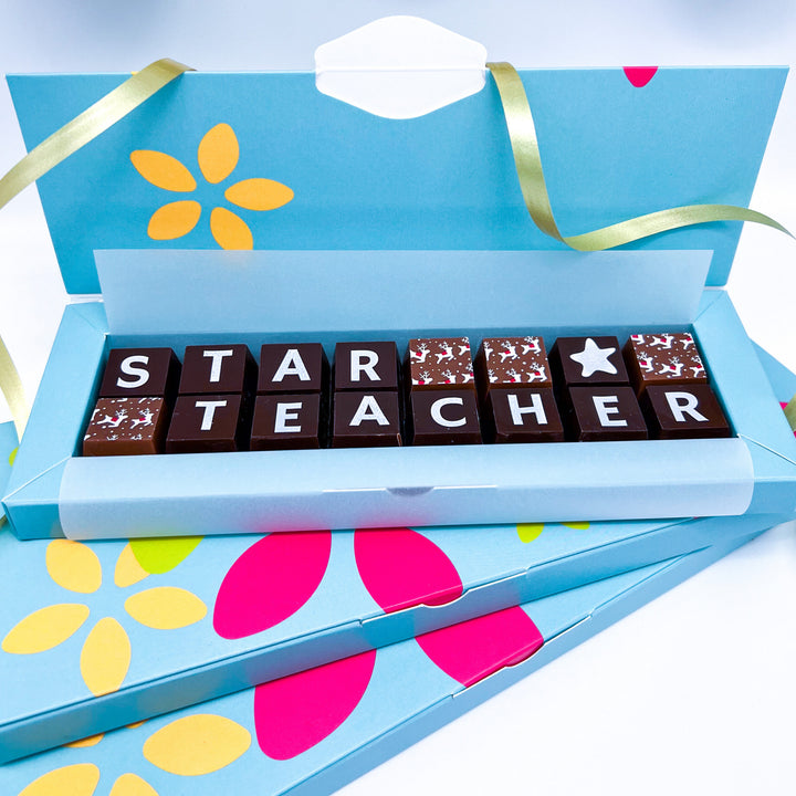 Star Teacher Christmas Chocolate Gift Box