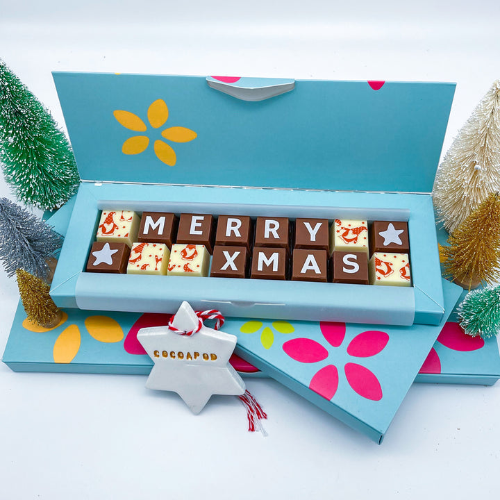 Festive Merry Xmas Belgian Chocolates