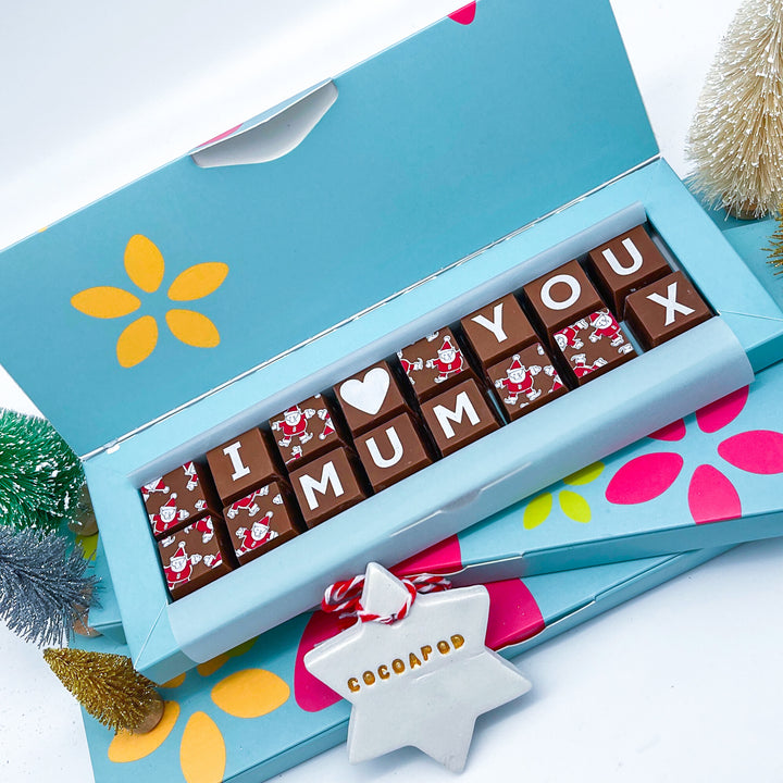 Personalised Christmas Chocolate Treat for Mum