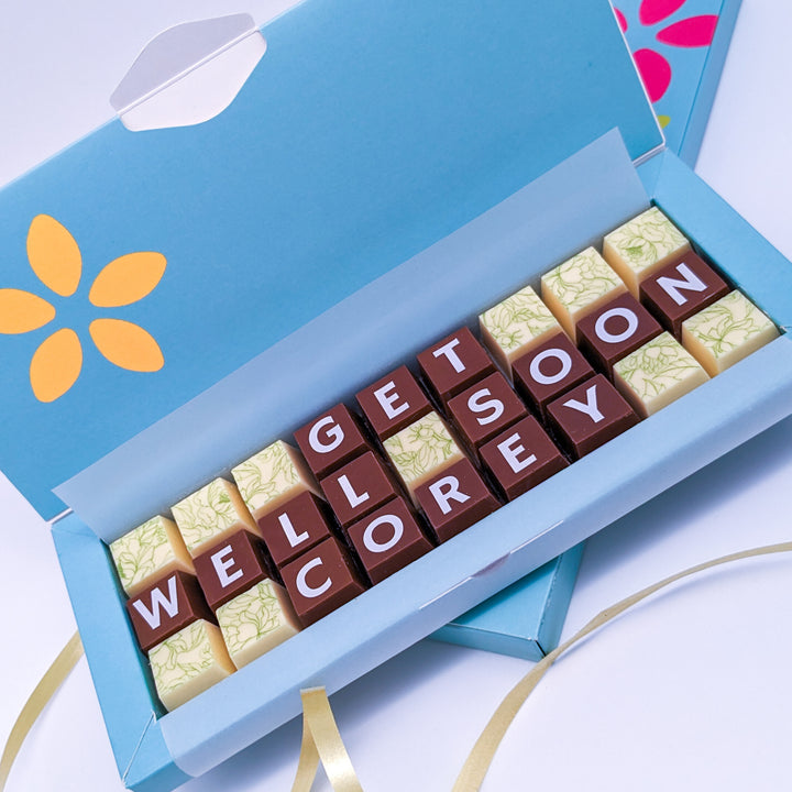 Personalised Belgian Chocolate Message Box