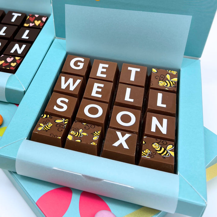 Personalised Get Well Soon Chocolate Box